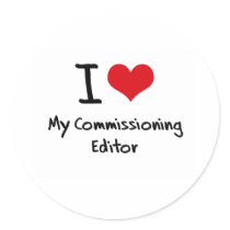 I heart My Commissioning Editor Stickers