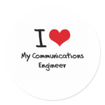 I heart My Communications Engineer Stickers