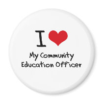 I heart My Community Education Officer Magnets