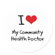 I heart My Community Health Doctor Stickers