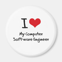 I heart My Computer Software Engineer Refrigerator Magnets