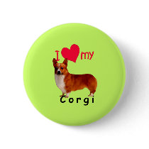 I Heart My Corgi Buttons