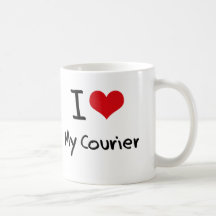 I heart My Courier Mugs