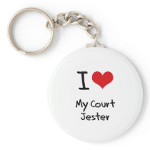 I heart My Court Jester Key Chain
