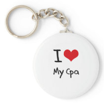 I heart My Cpa Keychains