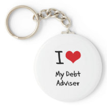 I heart My Debt Adviser Keychains