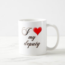 I "heart" My Deputy Coffee Mugs