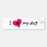 I [heart] My Dog Bumper Sticker