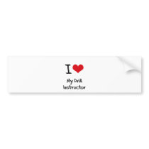 I heart My Drill Instructor Bumper Stickers