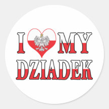 I Heart My Dziadek Sticker