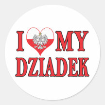I Heart My Dziadek Sticker