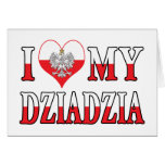 I Heart My Dziadzia Greeting Card