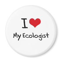 I heart My Ecologist Fridge Magnets