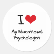 I heart My Educational Psychologist Round Sticker