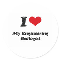 I heart My Engineering Geologist Sticker