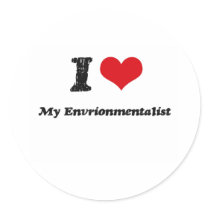 I heart My Envrionmentalist Sticker