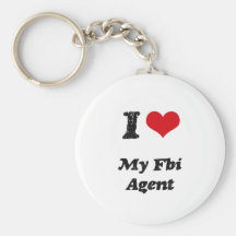 I heart My Fbi Agent Key Chains