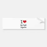I heart My Flight Engineer Bumper Stickers
