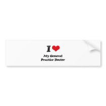 I heart My General Practice Doctor Bumper Stickers