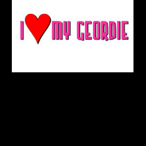I "heart" My Geordie t-shirts