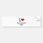 I heart My Government Agent Bumper Stickers