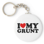 I "Heart" My Grunt Key Chain