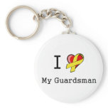 I Heart My Guardsman Keychain