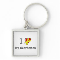 I Heart My Guardsman Keychain