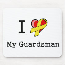 I Heart My Guardsman Mousepad