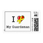 I Heart My Guardsman Postage Stamps