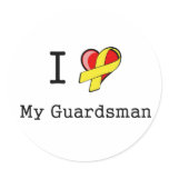 I Heart My Guardsman Stickers
