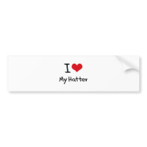 I heart My Hatter Bumper Sticker
