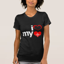 I Heart My Heart (Dark Background) Tee Shirts