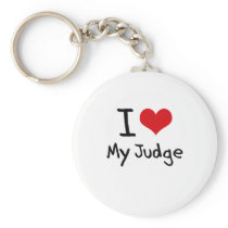 I heart My Judge Key Chains