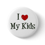 I Heart My Kids Button