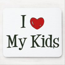 I Heart My Kids Mousepad