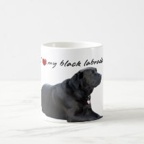 I "heart" my Labrador Retriever" words with photo Coffee Mugs