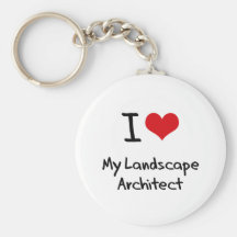 I heart My Landscape Architect Key Chain
