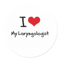 I heart My Laryngologist Stickers
