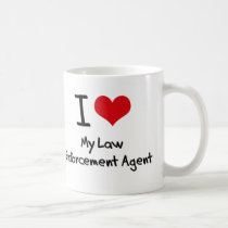 I heart My Law Enforcement Agent Mug