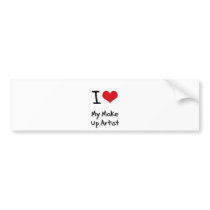 I heart My Make Up Artist Bumper Stickers