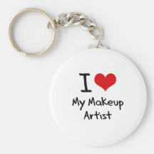 I heart My Makeup Artist Keychain