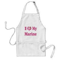 I Heart My Marine Aprons