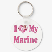 I Heart My Marine keychains by sally52 I Heart My Marine keychains