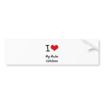 I heart My Mole Catcher Bumper Sticker