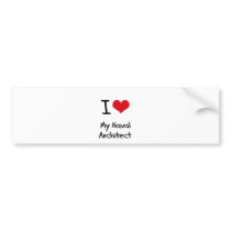 I heart My Naval Architect Bumper Sticker