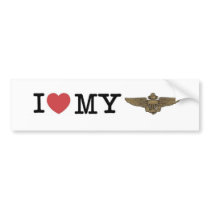 I heart my Naval Aviator Bumper Stickers