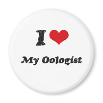 I heart My Oologist Fridge Magnet
