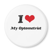 I heart My Optometrist Fridge Magnet