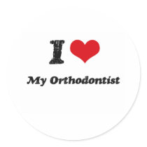 I heart My Orthodontist Stickers